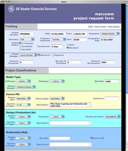 Web Project Submission Form